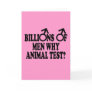 Stop animal testing feminist humor birthday cards