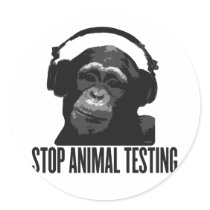stop animal testing sticker