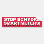 Stop BCHydro Smart Meters Bumper Stickers