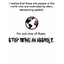 Stop being an asshole t-shirts by crysthewolf Stop being an asshole t-shirts
