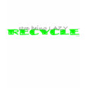 Stop Being Lazy RECYCLE - American Apparel HOODIE