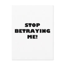 Stop Betraying Me! Postcards