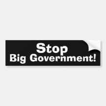 Stop Big Government Bumper Stickers