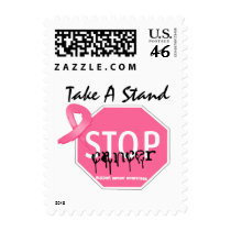 Stop Breast Cancer Take A Stand Postage Stamps