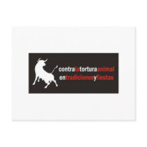 Stop Bull Fighting! postcards by TheAnimalLiberator Stop Bull Fighting! postcards