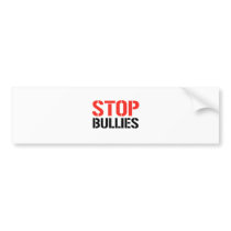 STOP BULLIES BUMPER STICKERS
