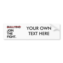 STOP BULLYING JOIN THE FIGHT BUMPER STICKERS