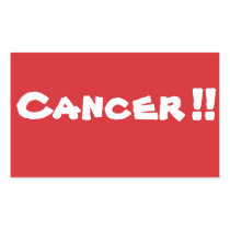 STOP Cancer Stop Sign Sticker