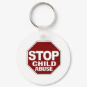 Stop Child Abuse keychains