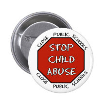 Stop Child Abuse Pinback Button