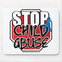 Stop Child Abuse Sign Mouse Mats