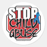 Stop Child Abuse Sign Sticker