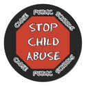 Stop Child Abuse stickers by SarcasticRepublican Stop Child Abuse stickers