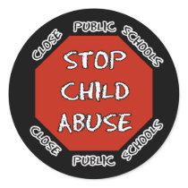 Stop Child Abuse stickers by SarcasticRepublican Stop Child Abuse stickers