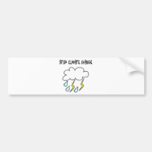 Stop climate Change! Ecology products! Bumper Sticker