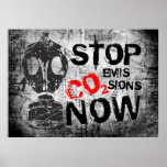 STOP CO2 EMISSION NOW posters