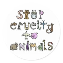 Stop Cruelty Stickers