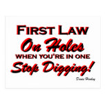 Stop Digging! Postcard