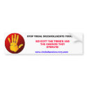 STOP DISENROLLMENTS bumper stickers