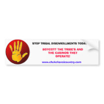 STOP DISENROLLMENTS bumper stickers