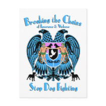 Stop Dog Fighting, American Pit Bull Terrier Dog Postcard