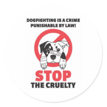 Stop Dog Fighting Stickers by smeehan Stop Dog Fighting Stickers