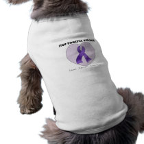 Stop Domestic Violence Dog Tee Shirt
