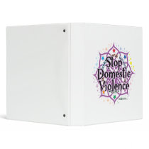 Stop Domestic Violence Lotus 3 Ring Binder