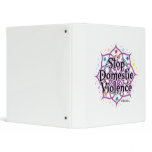 Stop Domestic Violence Lotus 3 Ring Binder