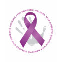 Stop Domestic Violence Ribbon t-shirts by fightcancertees Stop Domestic Violence Ribbon t-shirts