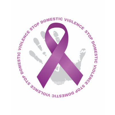 Stop Domestic Violence Ribbon Tee Shirts by fightcancertees