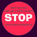 STOP, Don't feed me!