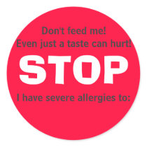 STOP, Don't feed me! Stickers