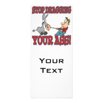 stop dragging your ass donkey humor rack card template