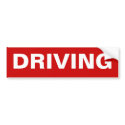 STOP DRIVING bumper stickers