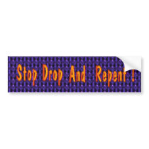 Stop Drop and Repent Bumper Sticker