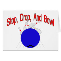 Stop Drop Bowl Greeting Cards