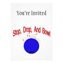 Stop Drop Bowl Invites