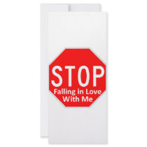 Stop Falling In Love rack cards by dwacon Stop Falling In Love rack cards