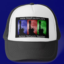 Stop Fascism Action Network member cap hats by StopFascism Stop Fascism Action Network member cap hats