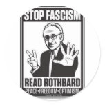 Stop Fascism Round Stickers