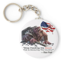 STOP Feeding the Beast Keychains