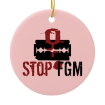 Stop FGM Christmas ornamentation Women's Rights ac ornaments
