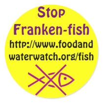 stop franken-fish stickers