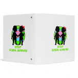 Stop Global Warming Vinyl Binder