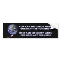 STOP GLOBAL WARMING BUMPER STICKER bumper stickers
