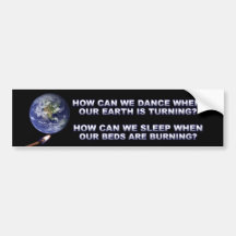 STOP GLOBAL WARMING BUMPER STICKER
