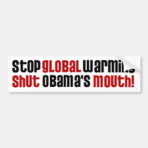 Stop Global Warming Bumper Stickers