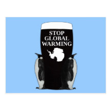 Stop global warming postcards