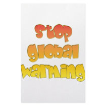 Stop Global Warming products! Personalized Stationery